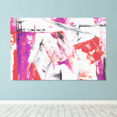 カラフル抽象芸術芸術 キャンバスプリント (インサイチュ (ウッドフロア))