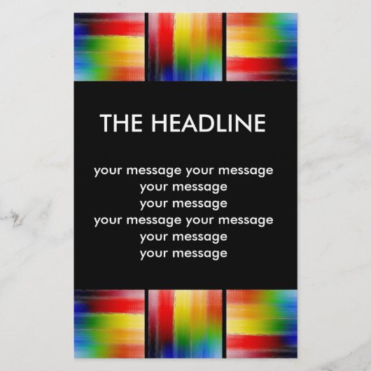 カラフル抽象芸術芸術 チラシ (正面)