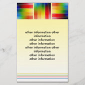 カラフル抽象芸術芸術 チラシ (裏面)