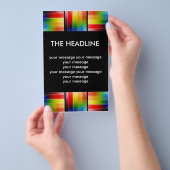 カラフル抽象芸術芸術 チラシ (ハンドル)