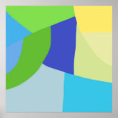 カラフル抽象芸術芸術 ポスター (正面)