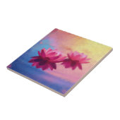 カラフル抽象芸術蓮の花 タイル (側面)