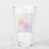 カラフル抽象芸術蓮の花 タンブラーグラス (裏面)