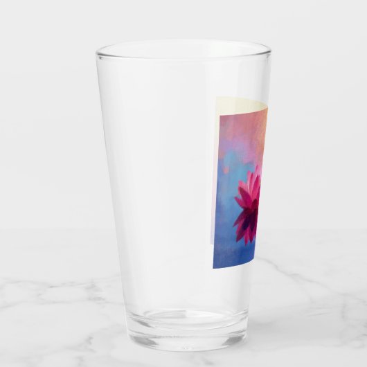 カラフル抽象芸術蓮の花 タンブラーグラス (右)
