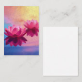 カラフル抽象芸術蓮の花 ノートカード (正面/裏面)