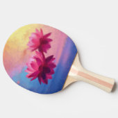 カラフル抽象芸術蓮の花 卓球ラケット (横)