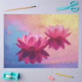 カラフル抽象芸術蓮の花 薄葉紙 (クラフト)