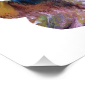 カラフル抽象芸術蝶シルエット フォトプリント (角)