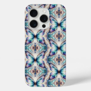 カラフル抽象芸術蝶デザイン iPhone 15 PROケース