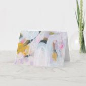 カラフル抽象芸術表現主義アートノートカード ノートカード (正面)