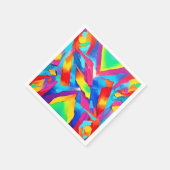 カラフル抽象芸術表現主義アート スタンダードカクテルナプキン (角)