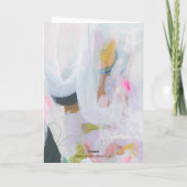 カラフル抽象芸術表現主義アート ノートカード (裏面)