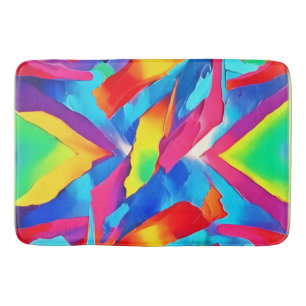 カラフル抽象芸術表現主義アート バスマット
