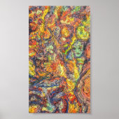 カラフル抽象芸術表現主義絵画のポスター ポスター (正面)