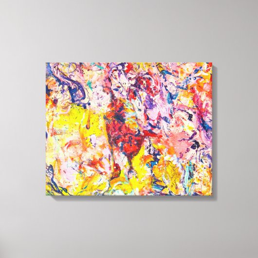 カラフル抽象芸術表現論絵画のキャンバスPr キャンバスプリント (正面)