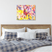 カラフル抽象芸術表現論絵画のキャンバスPr キャンバスプリント (インサイチュ (寝室))
