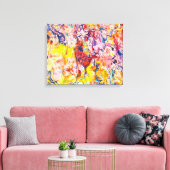カラフル抽象芸術表現論絵画のキャンバスPr キャンバスプリント (インサイチュ (リビング))