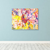 カラフル抽象芸術表現論絵画のキャンバスPr キャンバスプリント (インサイチュ (ウッドフロア))
