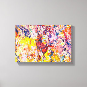 カラフル抽象芸術表絵画現論 キャンバスプリント