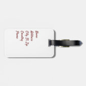 カラフル抽象芸術象 ラゲッジタグ (裏面横)