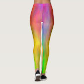 カラフル抽象芸術雲 レギンス (裏面)