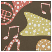 カラフル抽象芸術音楽楽器パターン ファブリック (クローズアップ)