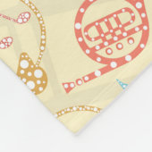 カラフル抽象芸術音楽楽器パターン フリースブランケット (角)