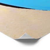 カラフル抽象芸術顔キュービズム ポスター (角)