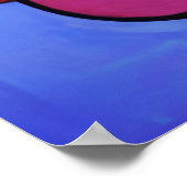 カラフル抽象芸術顔キュービズム ポスター (角)