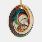 カラフル抽象芸術飾り セラミックオーナメント (右)