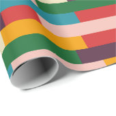 カラフル抽象芸術70s 80sレトロパターン ラッピングペーパー (ロールコーナー)