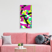カラフル抽象芸術7 キャンバスプリント (インサイチュ (リビング))