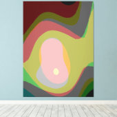 カラフル抽象芸術921 キャンバスプリント (インサイチュ (ウッドフロア))