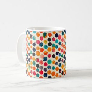 カラフル抽象芸術(ばちゃばちゃ)跳ねる コーヒーマグカップ
