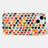 カラフル抽象芸術(ばちゃばちゃ)跳ねる Case-Mate iPhoneケース (裏面 (横))