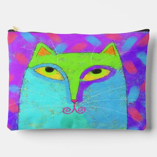 カラフル抽象芸術 アクセサリーポーチ (正面)