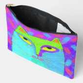 カラフル抽象芸術 アクセサリーポーチ (見開き)