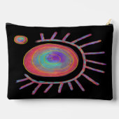 カラフル抽象芸術 アクセサリーポーチ (裏面)