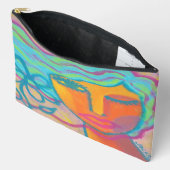 カラフル抽象芸術 アクセサリーポーチ (見開き)