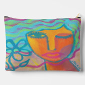 カラフル抽象芸術 アクセサリーポーチ (裏面)