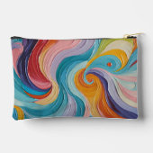 カラフル抽象芸術 アクセサリーポーチ (裏面)