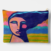 カラフル抽象芸術 アクセサリーポーチ (裏面)