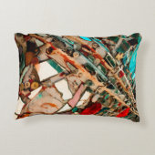 カラフル抽象芸術 アクセントクッション (裏面)