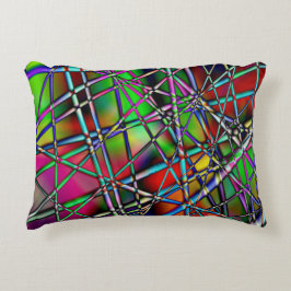 カラフル抽象芸術 アクセントクッション