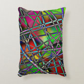 カラフル抽象芸術 アクセントクッション (正面(垂直))