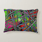 カラフル抽象芸術 アクセントクッション (裏面)