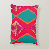 カラフル抽象芸術 アクセントクッション (裏面(縦))