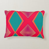 カラフル抽象芸術 アクセントクッション (裏面)