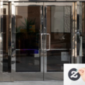 カラフル抽象芸術 ウィンドウサイン (オフィスドア)