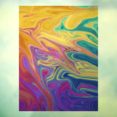 カラフル抽象芸術 ウィンドウサイン (シート3)